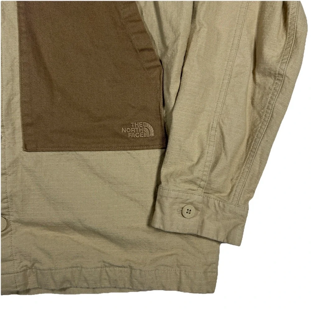 The North Face Field Shirt Jacket Shacket‎ Men's Large L Khaki Utility Brown